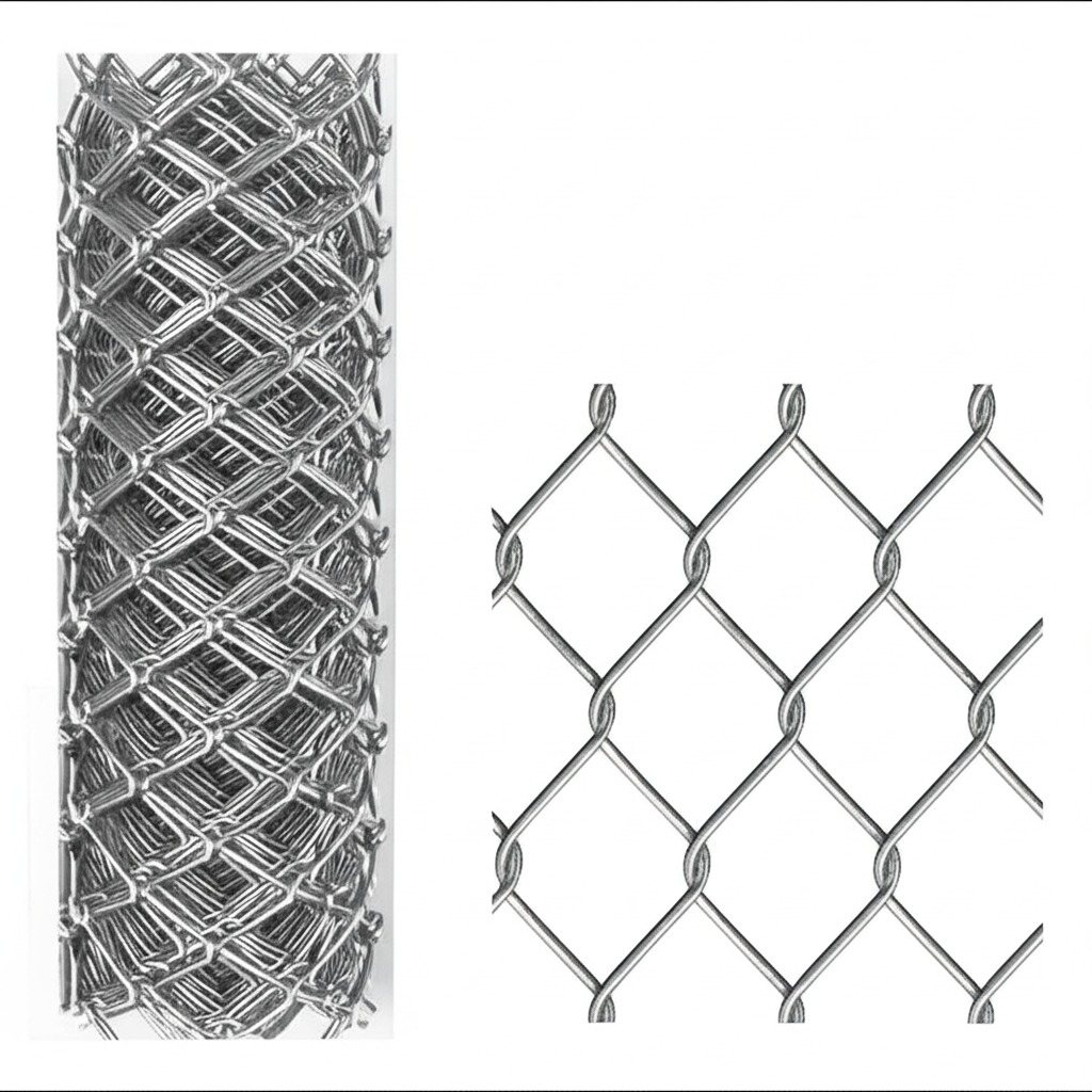 Сетка-рабица оцинкованная 12x12x1.6 мм (рулон 1х10 м) ГОСТ 5336-80 Сетка-рабица оцинкованная 12x12x1.6 мм (рулон 1х10 м) ГОСТ 5336-80